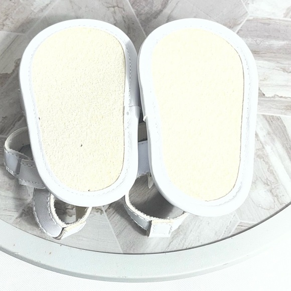 HB Baby Sandals White Gold Starfish 0-6M Infant Shoes Summer Beach Sandals - Picture 5 of 5